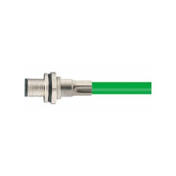Connecteur mâle M12, 4 pol., codage D IP67, 4A, blindé